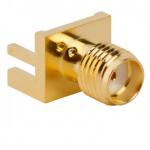 RF Connector SMA PCB End Launch Jack 50 Ohm (Jack, Female) L14.3mm